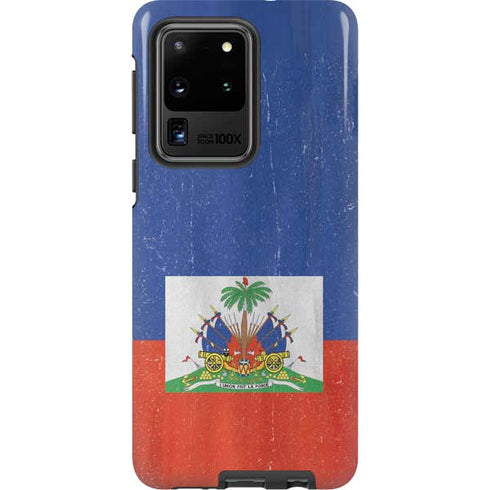 Haiti Flag Distressed Galaxy S20 Ultra 5G Pro Case